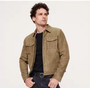 Suede Trucker Jacket