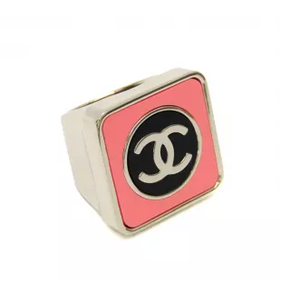 Coco Mark Square Ring Metal Fashion Band Ring
