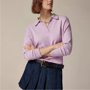 Collared Polo Sweater