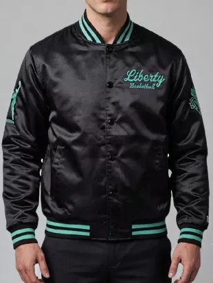 NY or Nowhere Liberty Twin Flame Varsity Jacket