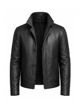 James Bond 007 First Light Black Leather Jacket