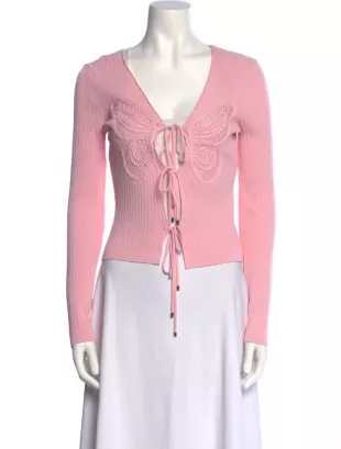 Plunge Neckline Sweater