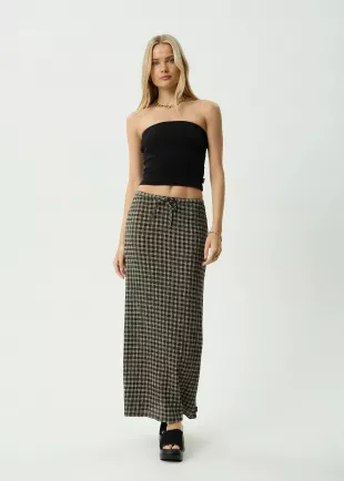 Frida- Seersucker Maxi Skirt Seersucker Maxi Skirt