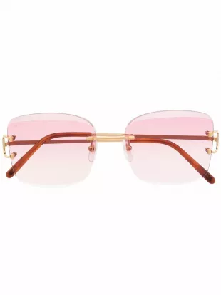 Square-frame Gradient Sunglasses