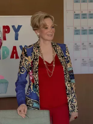 Hacks S04 Jean Smart Printed Blazer