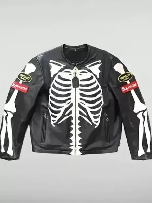 Supreme X Vanson Skeleton Leather Jacket