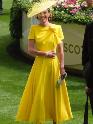 Kate Middleton Royal Ascot 2026 Yellow Dress