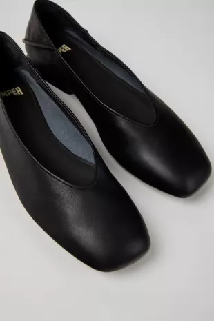 Brown Leather Ballerinas