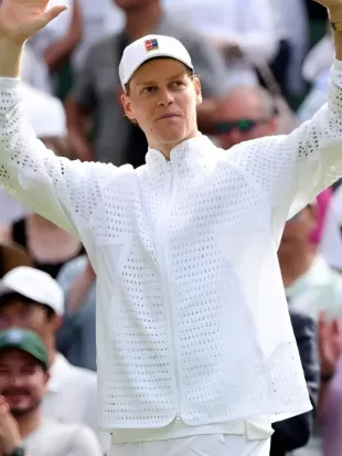 Championships Wimbledon 2026 Jannik Sinner White Jacket