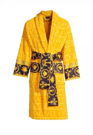 Versace Logo Baroque Bathrobe