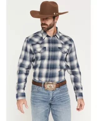 Men's Rio Bravo Plaid Print Long Sleeve Flannel Shirt