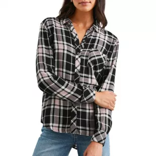Hunter Plaid Button-front Shirt