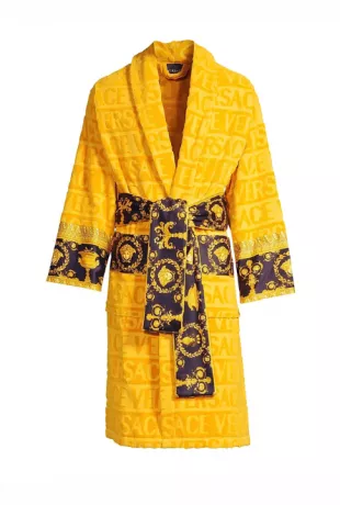 Versace Logo Baroque Bathrobe
