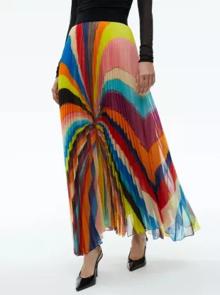 Katz Pleated Maxi Skirt