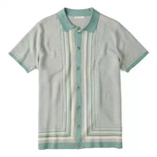 Stripe Sweater Button Down