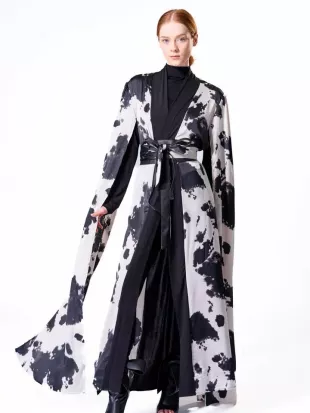 Wholesale Ink Blot Satin Duster