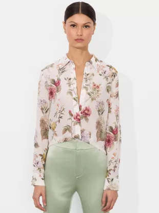 Willa Silk Blouse in Sweet Nothings
