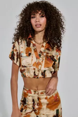 Pain Button Down Top