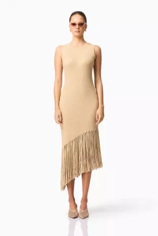 Curaae Selah Asymmetrical Midi Dress