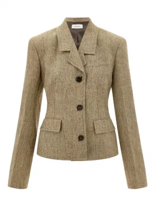 Flap Pockets Single Breasted Blazer