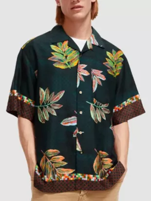 Coldwater Christopher Colquhoun Leaf Printed Shirt