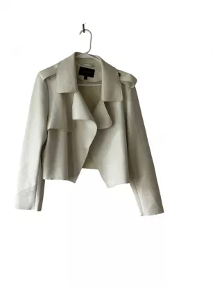 Vegan Suede Trench Jacket