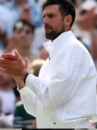 Novak Djokovic Wimbledon 2026 White Jacket