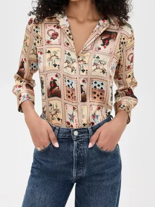 Days Of Our Lives Kate Roberts Playing Cards Print Shirt