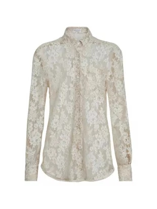 Flower Jacquard Lace Shirt