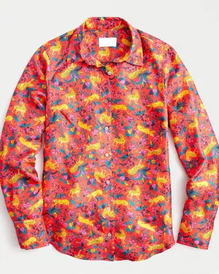 Silk Button-Up Shirt