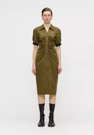 Sheskita Dress in Dark Olive