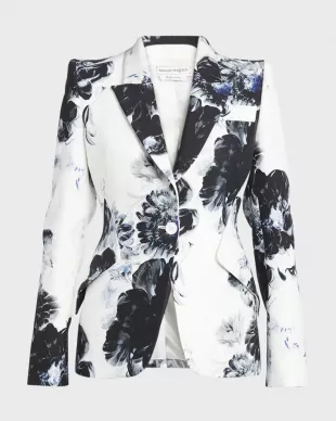 Chiaroscuro Floral Blazer