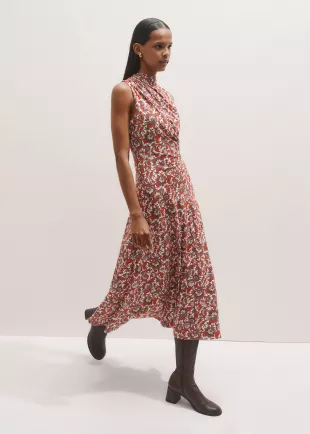 Ruched Midi Dress