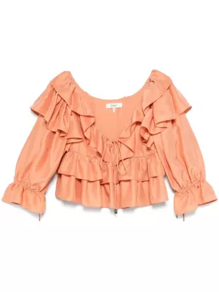 Ruffled Cropped Top