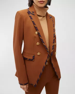 Miller Striped-Trim Dickey Jacket