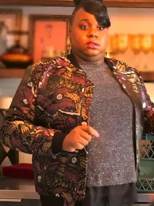 Zoey’s Extraordinary Playlist Alex Newell Printed Bomber Jacket