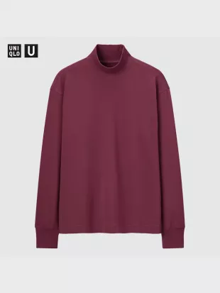 Women's Heattech Cotton Turtle NEck T Shirt