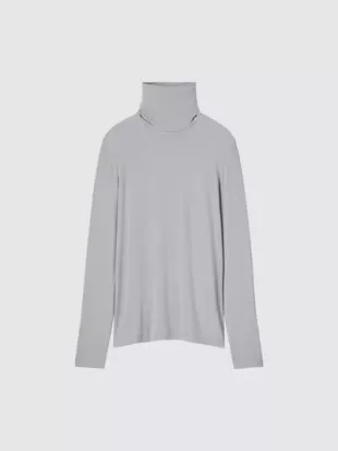 Womens Heattech Ultra Light Turtleneck T Shirt