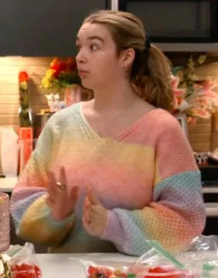 Baylen Out Loud S03 Baylen Dupree Rainbow Colorful Sweater