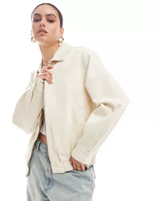 Cotton Dad Jacket in Ecru