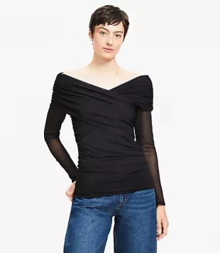 Ruched Off The Shoulder Top