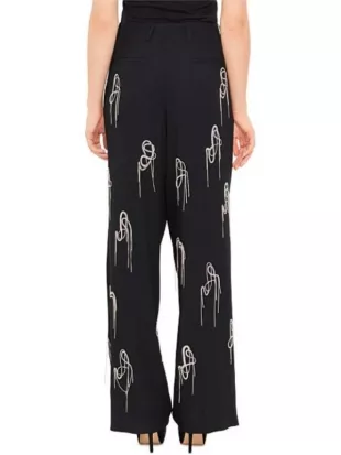 Eva Marcille All The Queens Men S05 Embroidered Pants