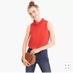Ruffle-Neck Top