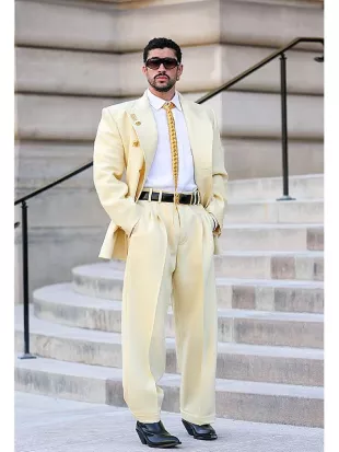 Bad Bunny Paris Fashion Week 2026/2027 Suit
