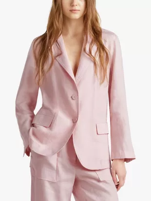 Relaxed Fit Pure Linen Blazer