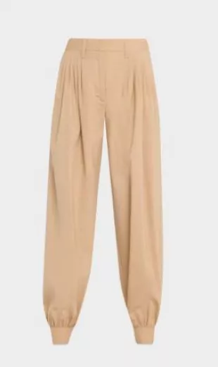 Luella Pleated Wool-Blend Pants