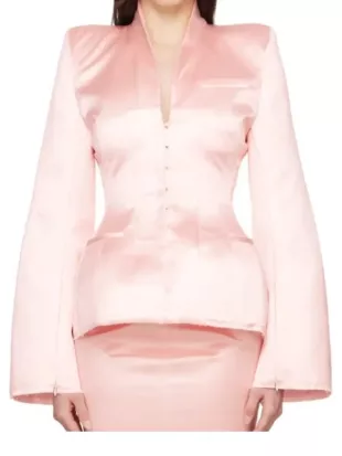 Kylie Jenner Dunkin Donuts Pink Blazer