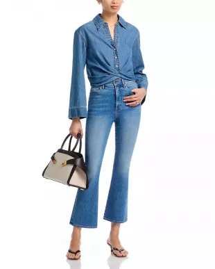 Timothy Twist Hem Denim Shirt