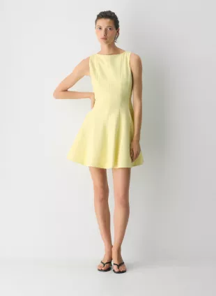 Softly Structured Hourglass Micro Dress