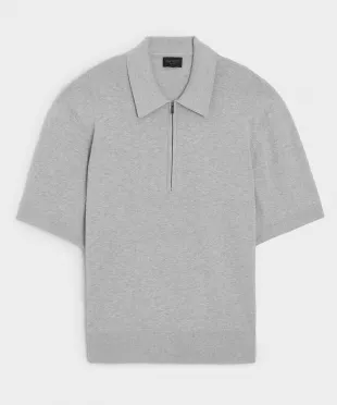 Cotton Cashmere Sweater Polo
